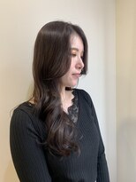 シェノン 西梅田(CHAINON)&nbsp;韓国式小顔ロングくびれヘア、ショコラベージュ、似合わせカット