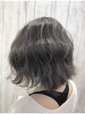 【lykke】くせ毛風ボブ×Balayage greige