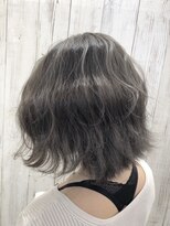 ヘア ドレス リッケ(hair dress lykke)&nbsp;【lykke】くせ毛風ボブ×Balayage greige