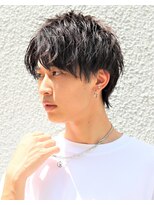 メンズフィール 南森町(MENS FEEL)&nbsp;センターパート★スマートマッシュウルフ ツーブロックショート