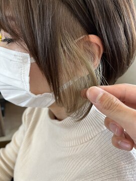 ラ メール ヘア デザイン(La mer HAIR DESIGN) インナーカラー★ミルクティーベージュ