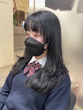 アクアオモテサンドウ(ACQUA omotesando) ＊セミロングレイヤーカット！黒髪暗髪ロングウルフカット！