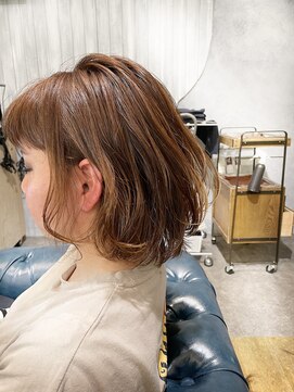 ヘアサロン アティリー(Hair Salon Attirer) 西梅田/ボブ/グレーベージュ/白髪ぼかし【Attirer飯田裕之】