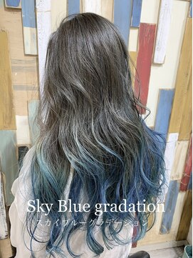 ミルプデザイン(MilP design) 嶋村夏実★highlight×ブルーグラデーション