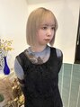 クペウ(cope'u)&nbsp;黒染めから2回ブリーチ柔らかいミルクティーベージュ♪