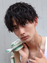 王道！縦落ちツイストスパイラルパーマ名古屋メンズカット