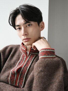 ディッセンバー 神宮前(December) ★アッシュブラックニュアンスパーマ メンズカット 波巻き