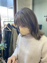 ソルトウォーター(SALT WATER) レイヤーカット/オリーブ/韓国ヘアー/ハイライト/恵比寿/