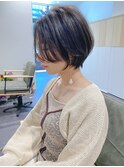 大人ショートボブ/丸みショート/前髪長め【ITO】
