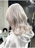 ミルクティーベージュダブルカラーグレージュカラーハイライト