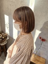 フィル(fil.)&nbsp;［fil.西村］ベージュカラー　ボブ/前髪カット