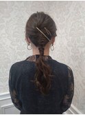 お呼ばれヘアセット