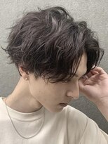 サーフカール大人プードルパーマメンズミディアムパーマ渋谷原宿