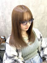 ソルバー(SOLVER)&nbsp;ブリーチなしカラー/セミロングレイヤー/ブリーチなしWカラー
