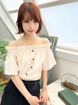 ジプソ 池袋西口(Gypso) 外ハネボブ5/池袋美容室/髪質改善カラー/白髪ぼかし/縮毛矯正