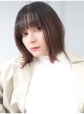 【La fith】切りっぱなしボブ×重めバング