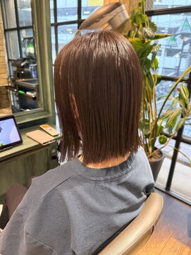 モナン(monan) スリークボブぱつっと切りっぱなしボブ 結べるボブ