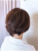 ひし形/後頭部ふんわり/60代70代80代/ミセスヘア