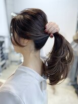 エインアンリー 明治神宮前(AIN.ANLY.)&nbsp;透明感カラーレイヤーカット前髪カット小顔カット顔周りカット