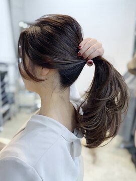 エインアンリー 明治神宮前(AIN.ANLY.) 透明感カラーレイヤーカット前髪カット小顔カット顔周りカット