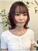 くびれヘア/アプリコットオレンジ/夏のヘアアレンジ/八事