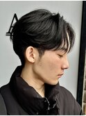 大分ニュアンスパーマセンターパートフェザーパーマ毛流れパーマ