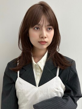 ラフ フロム ガーデン(Laf from GARDEN) ミディアム/レイヤーカット/顔周りカット/透明感カラー