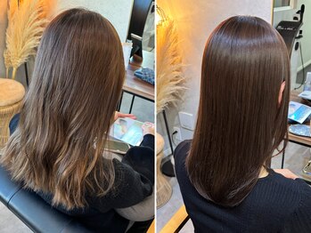 エレ('ele)の写真/質感の選べる縮毛矯正技術であなた史上最高の美髪へ◇乾かすだけで再現できる艶と柔らかさを叶えます♪