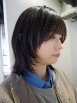 ナヌーク ダイカンヤマ(nanuk daikanyama) ミディアムレイヤー地毛風カラーストレート顔まわりカット