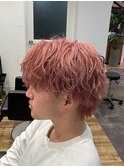メンズカラー、京都、四条大宮、四条烏丸、ピンク