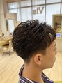 ビスヘア 北千住店(Vis Hair) センターパートのシャドウパーマ