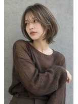 ピース バイ シータ(PEACE by CITA)&nbsp;【アキヒロ】レイヤーボブ透明感オリーブグレージュ20代30代40代