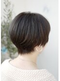 スモーキーなアッシュのショート