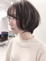 インビテーション(invitation) (invitationお客様ヘア)グレージュカラーショートヘア♪