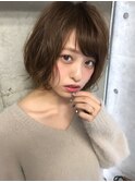 【サングース東海林】くすみブルー×春パーマ