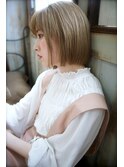 くすみカラーオリーブベージュ×ナチュラル愛されボブ/吉祥寺