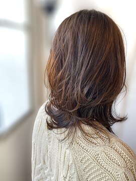 ヘアーエポック(hair epoque) 20代30代大人かわいいモカベージュナチュラルロブヘアー美肌