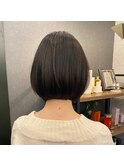 ミニボブ　ストレートパーマ縮毛矯正