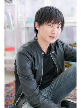 ミック ヘアアンドメイク アップ 駒込店(miq Hair&Make up) ナチュラルな男らしさサイドパートショートa1