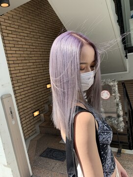 ラフ 難波店(LAFF) #黒髪#ボブルフ#ネビージュ#小顔#ワンレン