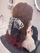 ヘア サロン クラン ソア 心斎橋店(hair salon clan soar) ハーフアップ 【クランソア】ヘアセット/ヘアメ/心斎橋