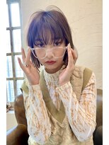 ベル 新宿(Belle)&nbsp;メガネ×カジュアルボブ　　［Belle新宿］
