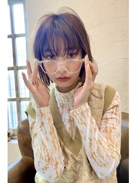 ベル 新宿(Belle) メガネ×カジュアルボブ　　［Belle新宿］