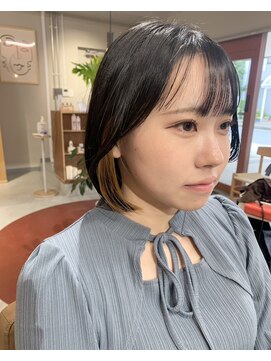 ディードットログ 大和西大寺店(D.Log) イヤリングカラー ベージュ ミニボブ