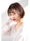 小顔効果美シルエットボブ 簡単スタイリング シアーグレージュ
