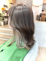ヘアサロン アンフェール(Hair Salon Amfaire) 小林/インナーペールベージュ/表面グレーグレージュ