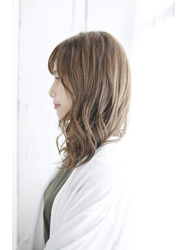 シュシュット(chouchoute) 韓国ボブレイヤーロンググレーベージュ黒髪質改善前髪パーマ/068