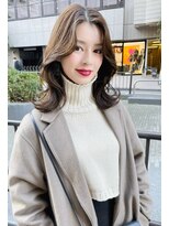 Liberte銀座 韓国大人レイヤースタイル×艶髪ヌードブラウン