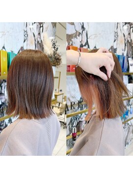 アリーナ 船橋日大前店(arena) イヤリングカラー×オレンジ