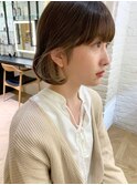 透明感髪質改善ベージュダブルカラーミルクティーグレージュ